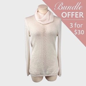 Forever 21 Mohair Blend Sheer Knit Cowl Neck Sweater